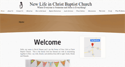 Desktop Screenshot of newlifeinchristbaptist.com